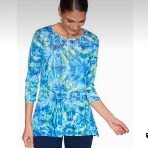 Ruby Rd firework tie-dye top